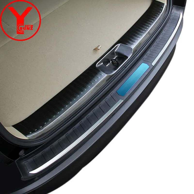 ABS Автомобильный задний бампер протектор для toyota highlander автомобильный Стайлинг Аксессуары для toyota Kluger highlander YCSUNZ - Цвет: black
