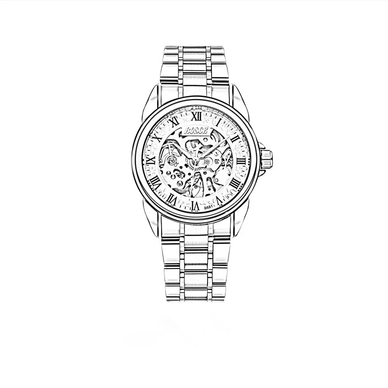 

Watch Top Brand Luxury Waterproof Wristwatch Elegant Men Women Stainless Steel Gold Watches relogio feminino Male