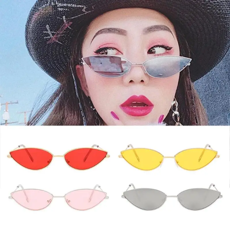 

Glasses Women Cat Eye Sunglasses Cute Sexy Brand Designer Summer Retro Small Frame Black Red Sun Glasses