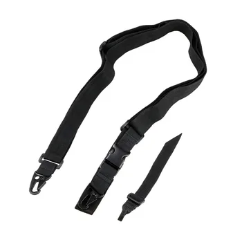 

Three Point Rifle Sling Adjustable Bungee For Air-soft Gun Straps Paintball Hunting Braces -BK
