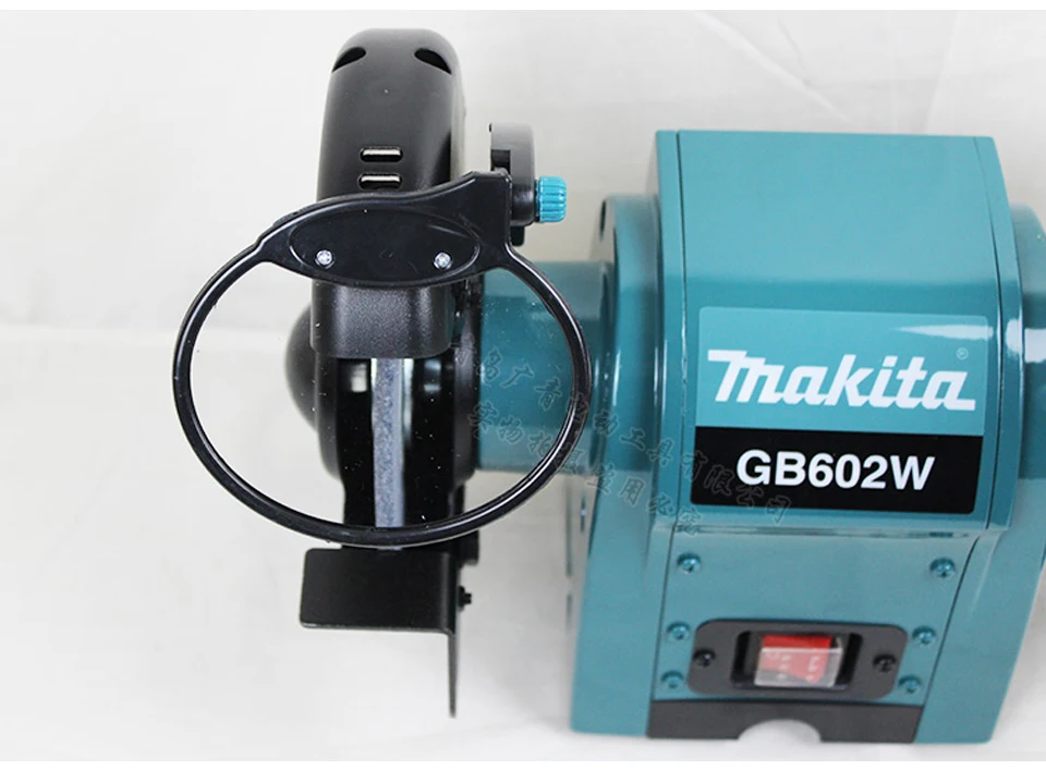 Япония Makita GB602W desktop Точильщик металла grinder GB602 полировщик 250 Вт Диаметр колеса: 150 мм (6 дюймов) Диафрагма: 12,7 мм (1/2 ")