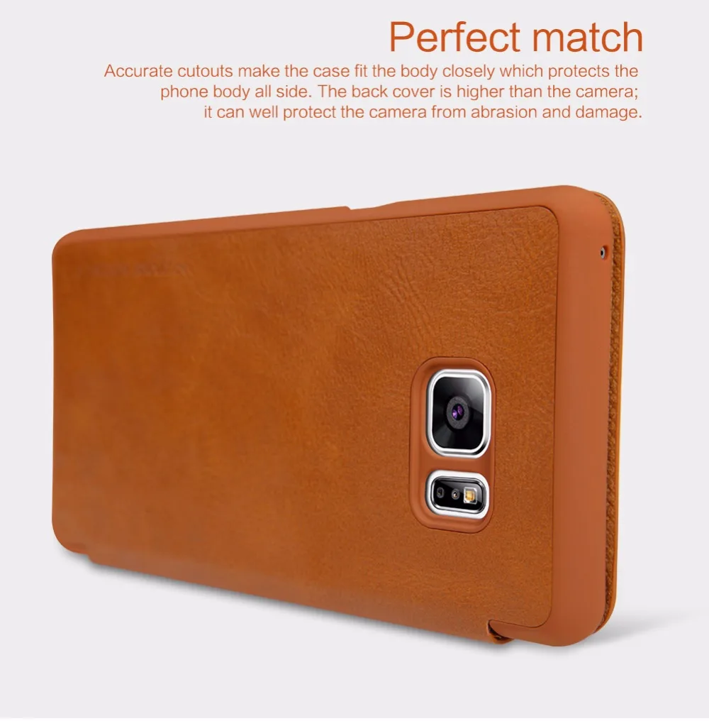 Nillkin СПС samsung Galaxy Note fe Fan Edition чехол Qin PU чехол на магнитном замке samsung Galaxy Note fe Fan Edition чехол задняя крышка