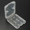 1pc 8 in 1 Protector Holder Plastic Transparent mini For SD SDHC TF MS Memory Card Storage Case Box Bag ► Photo 3/6