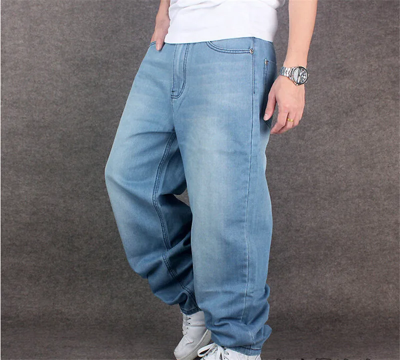 2015 Hot hip hop baggy men jeans hip hop style men s loose rap denim pants