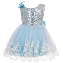 Детское платье принцессы с блестками и цветочным узором для маленьких девочек; вечерние платья-пачки с открытой спиной; платье подружки невесты на свадьбу, день рождения, вечеринку; платье с цветочным узором для девочек