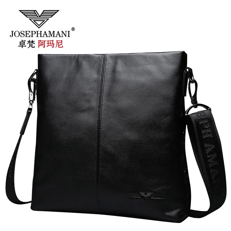 Mannen handtas pakket beroemde merk echt heren schouder bag business