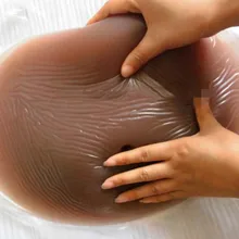 Силиконовые Поддельные желе живота Силиконовые Ложные живота для ложной беременности тест на 4-5 месяцев 1500 г Мужской пивной живот жир