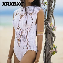 Лето ручной работы с вязаными вставками мягкий сексуальный женский Монокини сдельный купальник с высокой талией пляжный купальный костюм