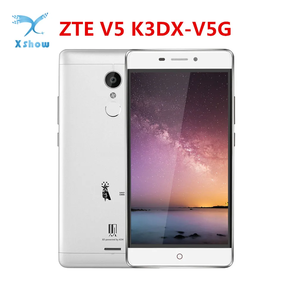 3D смартфон Naked Eye, новинка, zte V5, K3DX-V5G, 5,5 дюймов, Qualcomm MSM, 8952, четыре ядра, 3000 мАч, Android 5.1.1, 3 Гб ram, 32 ГБ rom, отпечаток пальца