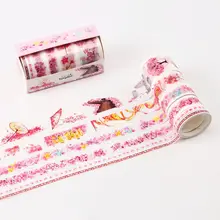 4 Pcs / Set washi tape Cherry masking tape leaf washi Kawaii stickers scrapbooking material escolar papelaria washitape good morning cartoon washi tape papelaria material escolar masking tape stickers scrapbooking washitape fita japanese stationery