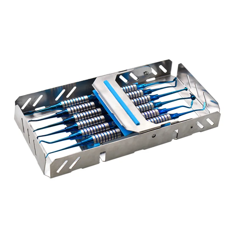 Skup NEW 6Pcs Dental kompozytowa szpachelka do napełniania żywicy tytanowa głowica zestaw do napełniania żywicy gruby uchwyt zestaw do renowacji Dental Inst