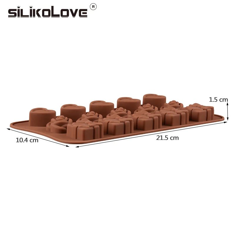 SILIKOLOVE силиконовая форма для шоколада, форма для выпечки, сердце, силиконовая форма для выпечки, оборудование для выпечки, форма для пудинга и желе, форма для мыла, форма для хлеба, конфет - Цвет: JSC2764