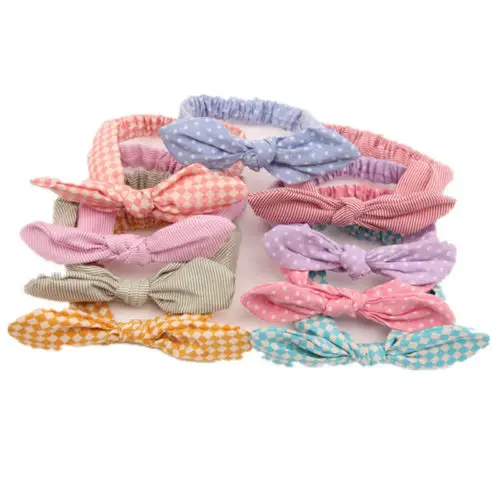 

Cute Newborn Baby Girl Kids Headband Bow Rabbit Flower Toddler Hair Band Turban