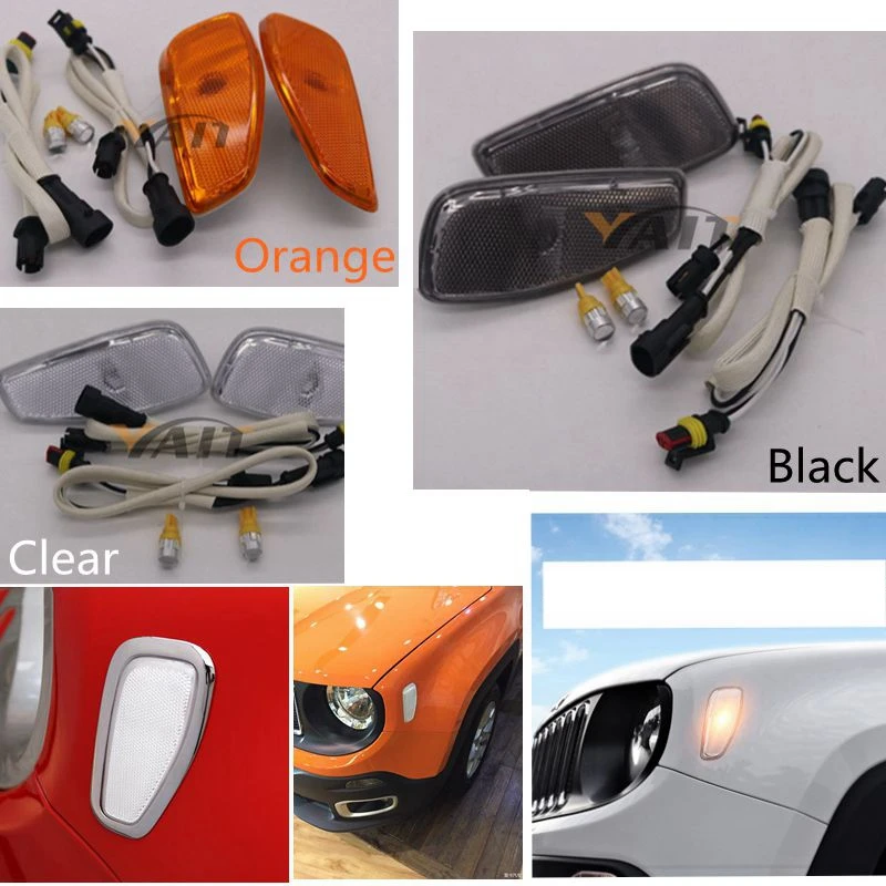 For Jeep Renegade led Side Reflection Warning Turn Signal Light Lamp