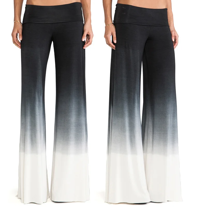 Prix pour 2017 Femmes Yoga Pantalon Impression Numérique Progressivement Couleur Haute Taille du Fond de Cloche Pantalon Large Jambe De Danse Pantalon Livraison Gratuite Prix pour 2017 Femmes Yoga Pantalon Impression Numérique Progressivement Couleur Haute Taille du Fond de Cloche Pantalon Large Jambe De Danse Pantalon Livraison Gratuite