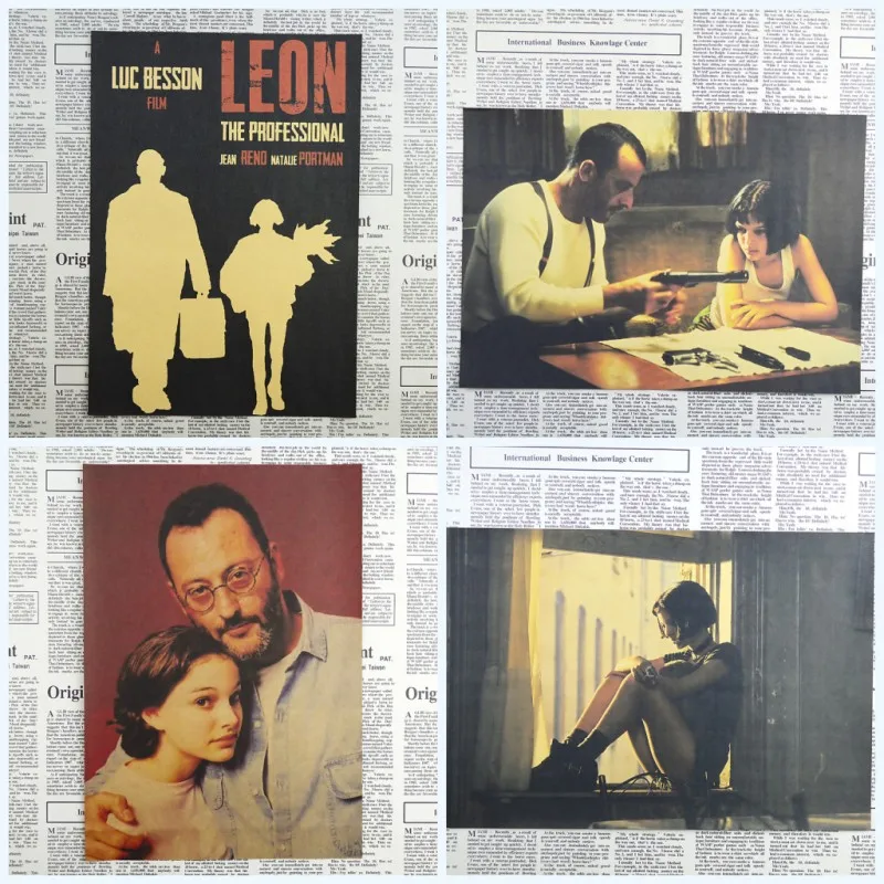 The killer is not too cold to vintage posters mural decoration bar restaurant cafe the bedroom wall stickers/1003