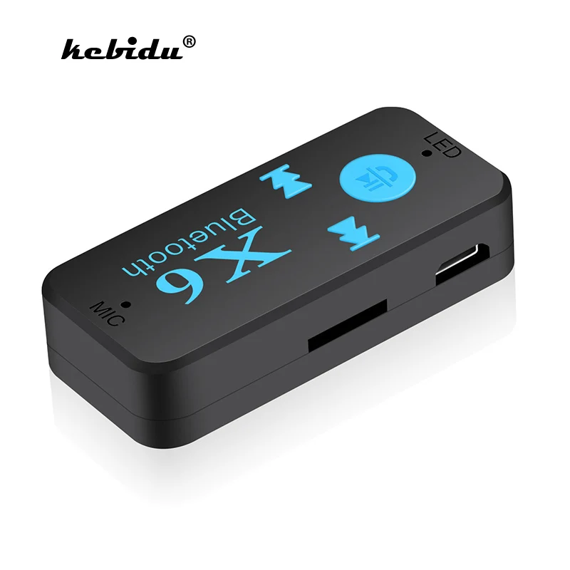 Kebidu X6 беспроводной USB 3 5 мм аудио Bluetooth 0 приемник разъем TF кардридер MIC вызов