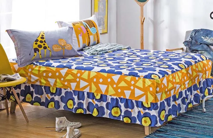 Свежие цветы на двуспальную кровать наматрасник близнец полный queen King size хлопок постельное покрывало текстильные постельные принадлежности для дома 200X220 см - Цвет: 044