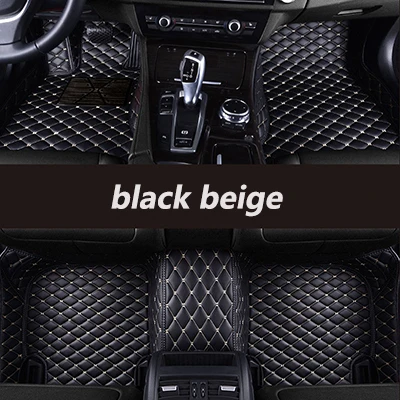 Kalaisike пользовательские автомобильные коврики - Название цвета: black beige