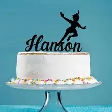 Пользовательское имя акриловый мальчик С Днем Рождения Торт Топперы ребенок душ христианское распятье вечерние украшения