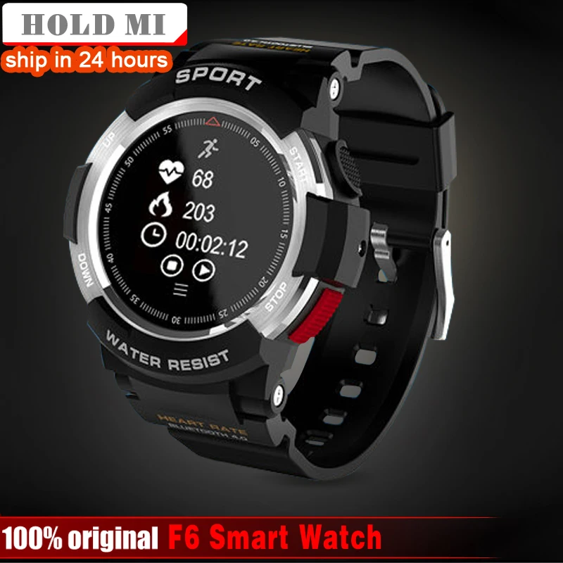

2018 NEW Hold Mi F6 Smartwatch IP68 Waterproof Bluetooth 4.0 Dynamic Heart Rate Monitor Smart watch For Android IOS Smart Phone