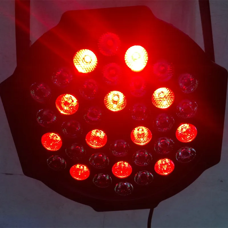 36LEDS LED PAR Lamp RGB LED Flat Par Light Stage Lamp AC90-220V for KTV Party Disco DJ Bar Effect UP Decorative Illumination