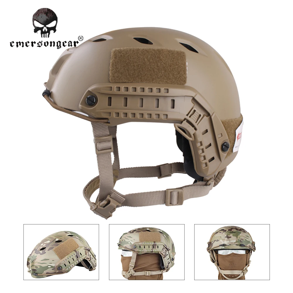

Emersongear Fast Base Jump Hunting Wargame Adjustable Helmet Protective Helmet Emerson BJ Type EM5659 Multicam atacs fg