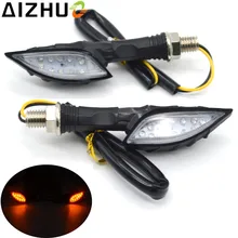 1 Paia Moto 12 LED Indicatore di Direzione 12 V Per Moto Universale Indicatore Luci Blinker Lamp Motore Fantasma Nero artiglio