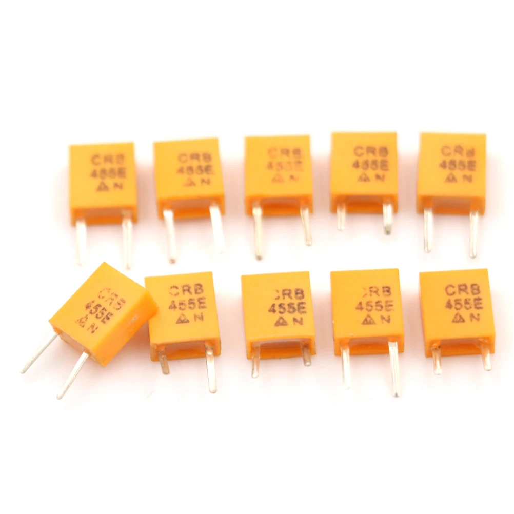 

10pcs/lot Yellow 455E 455KHz 455K DIP-2 Ceramic Crystal Oscillator 2pin Wholesale