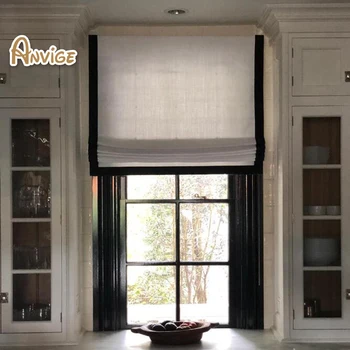 

Modern Many Colors Roman Blinds / Roman Shades / Window Blind Fabric Customized Size
