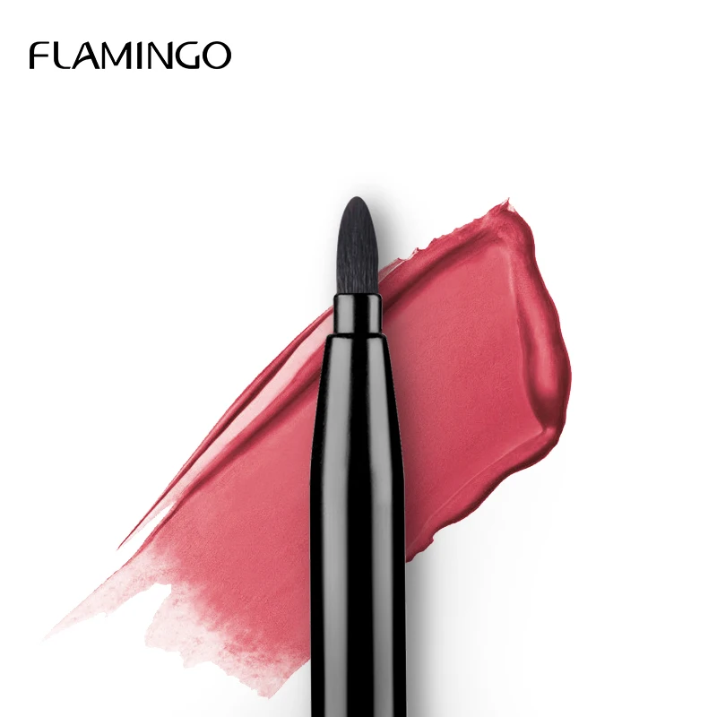 

FLAMINGO Lip Brush Cosmetics Concealer Profession High Quality Lipstick Brush Fiber Brush Portable Makeup Applicator LM72004