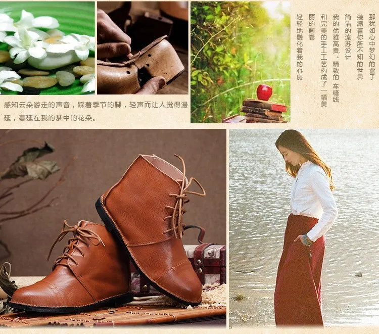 Careaymade/Европейский стиль; оригинальные ботинки из коровьей кожи в стиле ретро; женские байкерские ботинки до середины голени; 0158