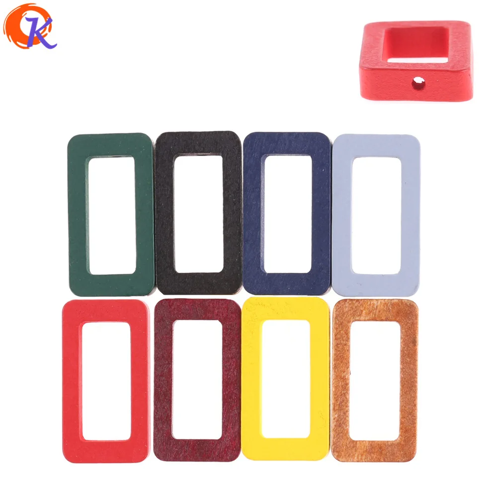 

Cordial Design 100Pcs 30*16MM Jewelry Accessories/Wood Beads/Rectangle Shape/Environmental Paint/DIY/Hand Made/Earring Findings