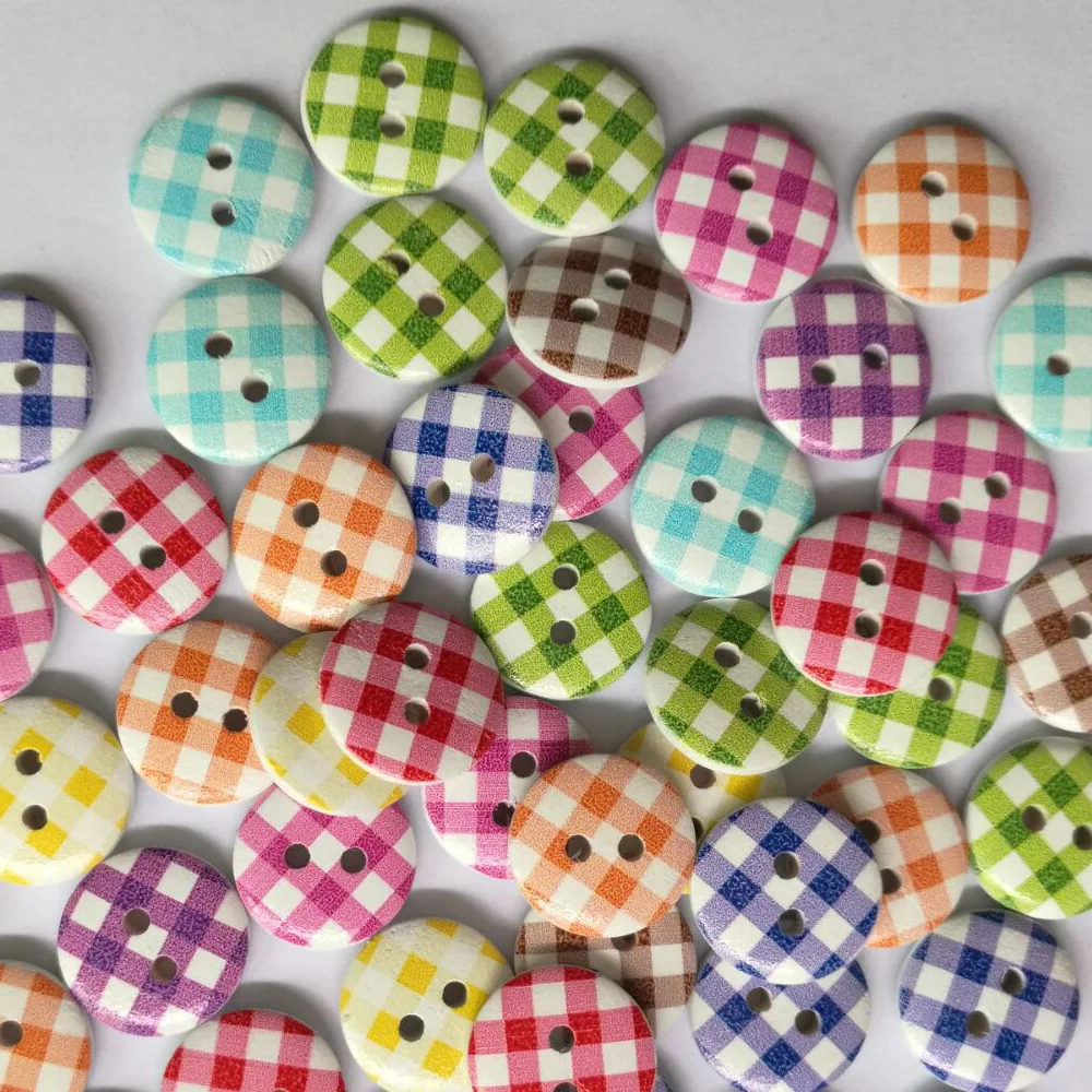 50 шт. круглые пуговицы для одежды 13 мм 15 мм|2 hole wooden buttons|wooden buttonssewing buttons |