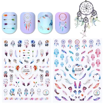 

Metallic Rose Gold 3D Nail Sticker Halloween Tribal Nail Art Decals DIY Fashion Wraps Tips Tools