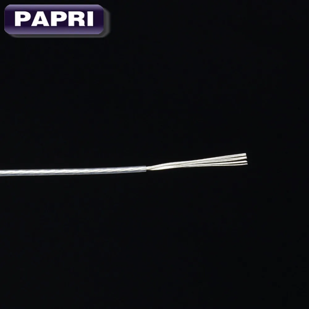 PAPRI 311.67ft/95 м DIY усилитель кабель 0.20mm2 PTFE OCC Медь серебряной проволоки для аудио 0 23
