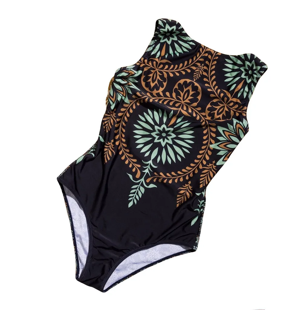 

Bikini Women One Piece Monokini Sexy Boho Print Ladies Push Up Swimwear Beach Party Biquinis Feminino 2019 Swimsuit 19Jan25