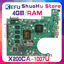 KEFU For ASUS X200CA X200C REV2.1 1007U 4G/Memory laptop motherboard tested 100% work original mainboard KEFU For ASUS X200CA X200C REV2.1 1007U 4G/Memory laptop motherboard tested 100% work original mainboard