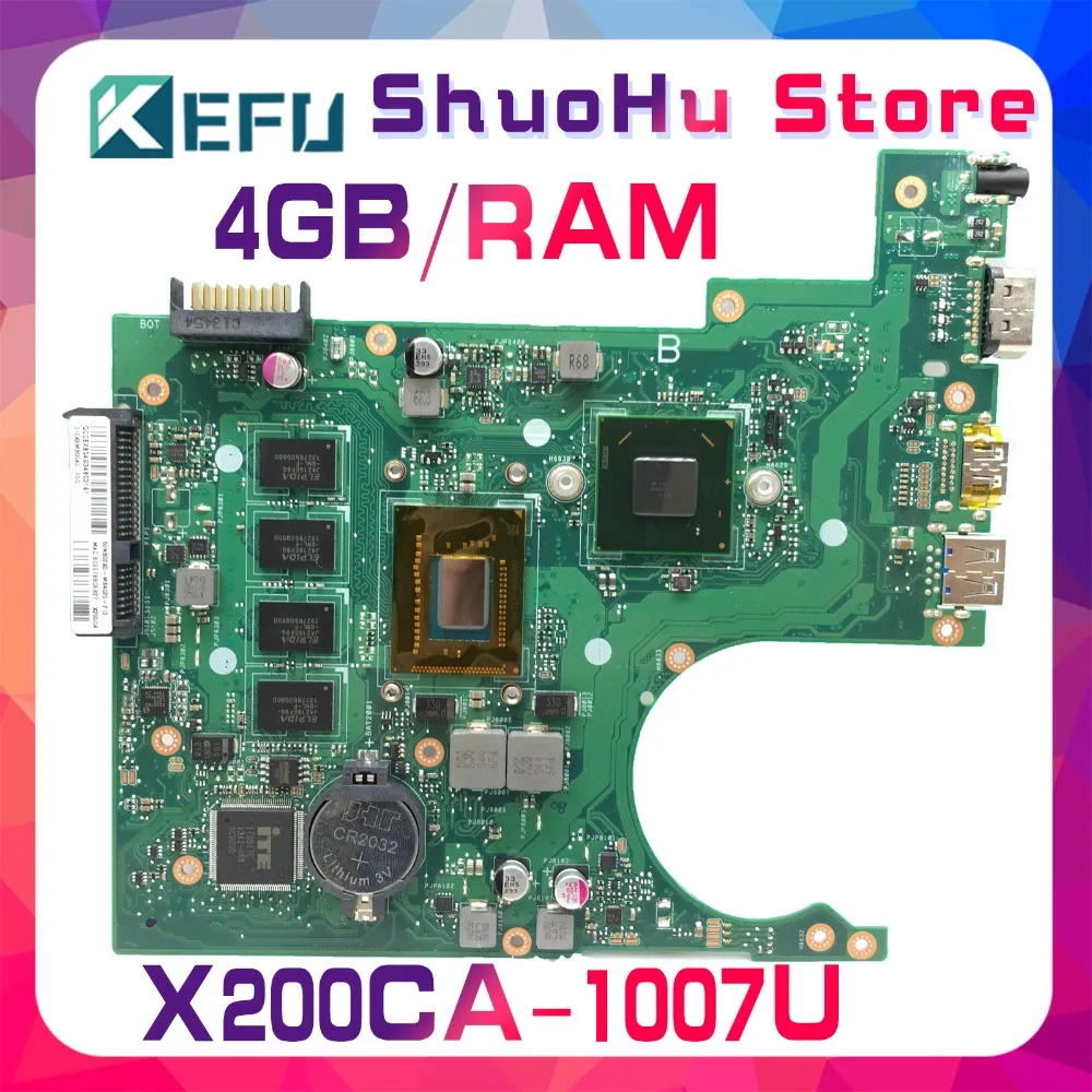 SHELI For ASUS X200CA X200C REV2.1 1007U 4G/Memory laptop motherboard tested 100% work original mainboard цена SHELI For ASUS X200CA X200C REV2.1 1007U 4G/Memory laptop motherboard tested 100% work original mainboard цены онлайн