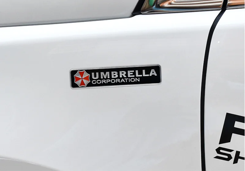 3D Aluminum Umbrella corporation car sticker for Mercedes Benz A180 A200 A260 W203 W210 W211 AMG W204 C E S CLS CLK CLA SLK Clas