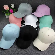 Унисекс Спортивная замшевая бейсбольная бейсболка с колпаком Повседневная козырек Регулируемая многоцветная шляпа