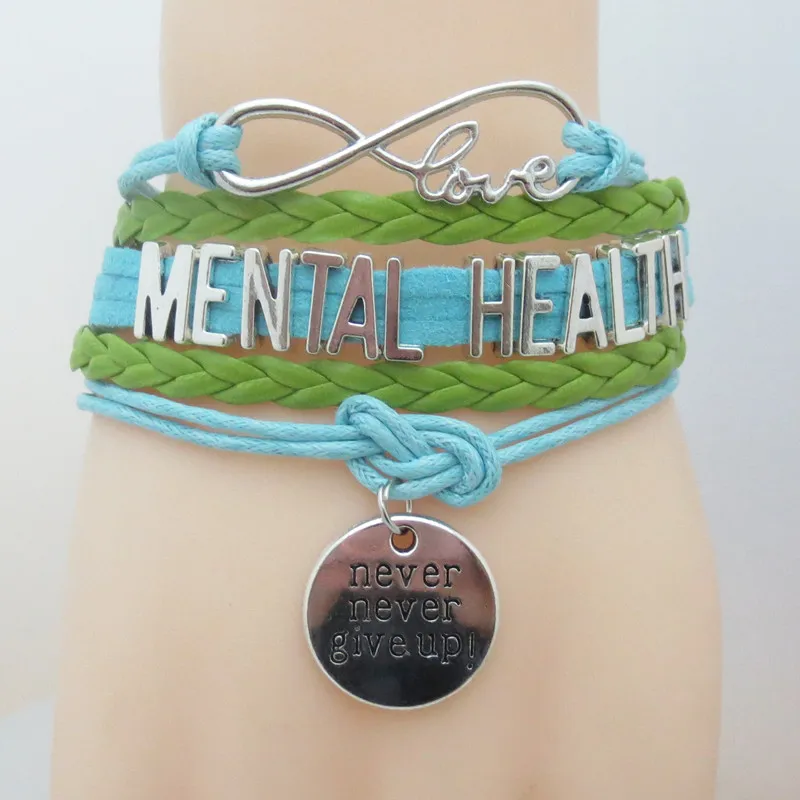 fashion Infinity Love Hope Charm Mental health bracelet medical