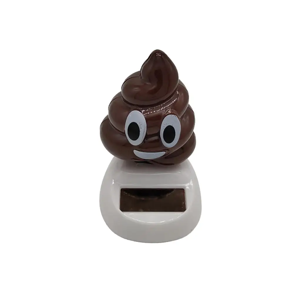 

Funny Solar Powered Swing Dancing Poo Toy Home Car Ornament Decoration Gifts