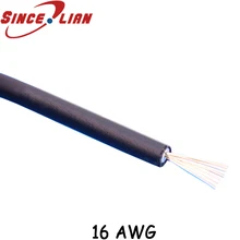 20 метров стиль двойной изолированный Электрический провод черный Луженая Медь 16AWG 300 в 105 градусов провода кабеля луженые DIY