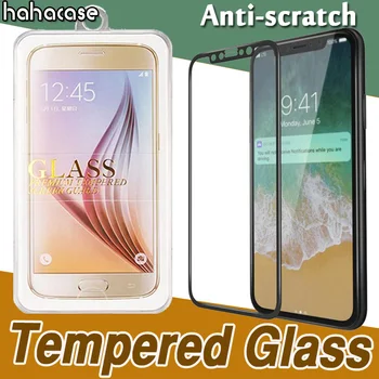 

500pcs Full Coverage Curved Carbon Fiber Tempered Glass For iPhone 11 Pro Max XS XR X 8 7 6 6S Plus Screen Protector With Box