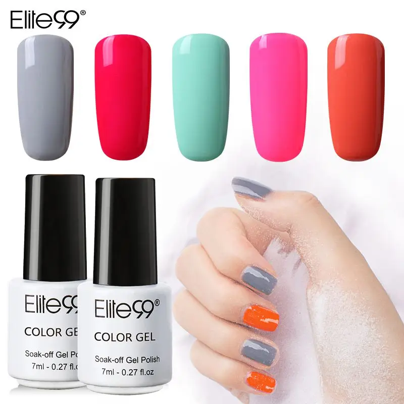 

Elite99 7ml Gel Nail Polish Soak Of UV LED Primer For Gel varnish Esmaltes Permanentes Holographic Nail Polish Gel-lacquer