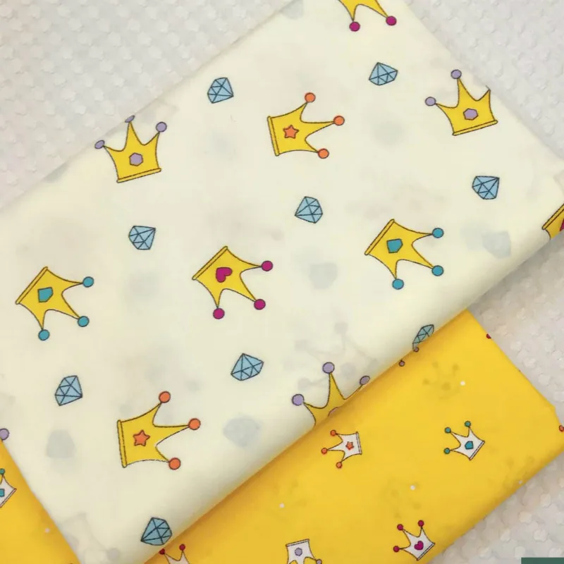 

Crown Series Cotton Patchwork Cloth 100% Cotton Twill Fabric DIY Sewing Quilting Fat Quarters Material For Baby&Child