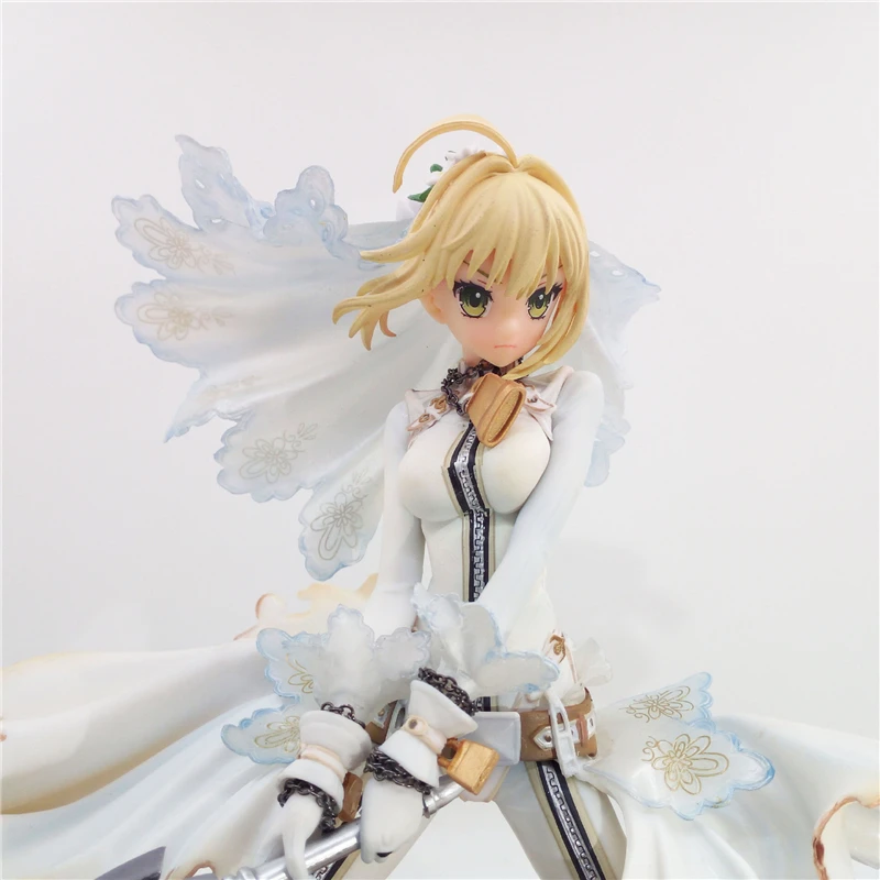 Fate/Extella CCC Нерон Клавдий Saber невесты свадебное платье Ver. 1/8 Масштаб Окрашенные ПВХ Фигурки Коллекция Модель игрушки куклы