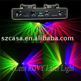 

4 lens 360 mW Red Green Yellow Violet Beam Projector Stage Lighting Dj Party Lights Cheap