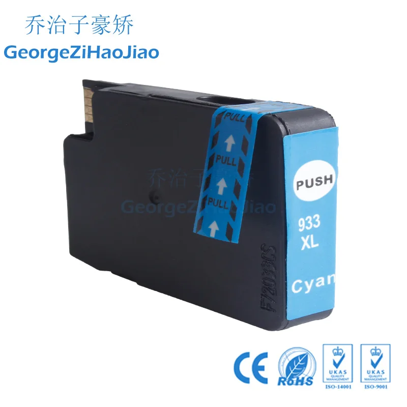 12 X Compatibel Inktpatroon voor hp 932 933 932XL 933XL Officejet 6100 6600 6700 7510 7512 7610 7612 с чипом|Чернильные